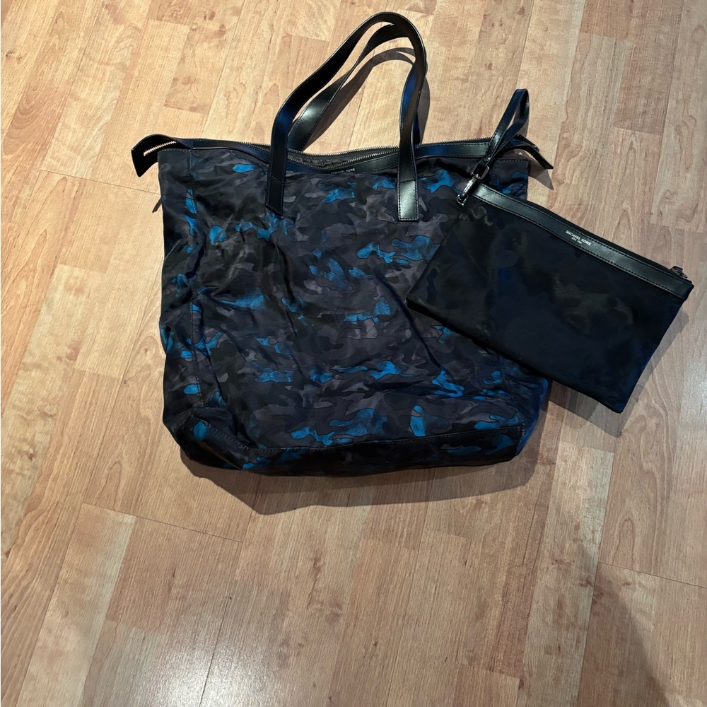 Michael Kors Camo Tote / Cosmetic bag/wristlet